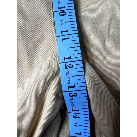 Lauren Ralph Lauren Cropped Wide Leg Jeans Yellow High Waisted Size 14 Lagenlook - Picture 8 of 9